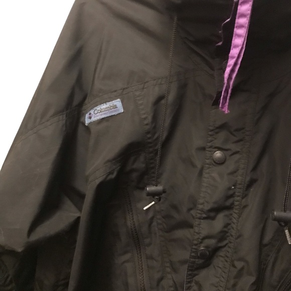 Columbia men’s medium vintage 1/2 zip pull over jacket with hood - Picture 3 of 10